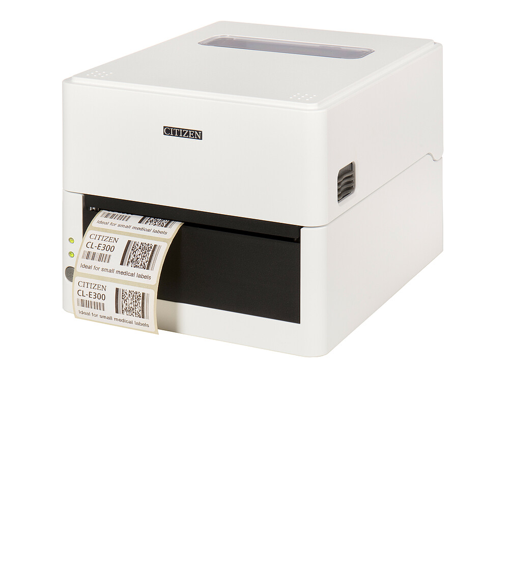 Citizen Принтер для печати этикеток CL-300  белый распечатка 2